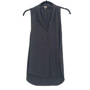 Wilfred Women’s Sleeveless Button Up Grey Blouse Size XS